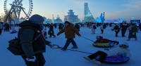 Creando arte y diversión a partir del hielo, la nieve y el frío helado en Harbin, China