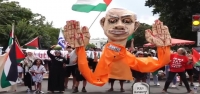 Manifestantes contra la guerra de Gaza realizan un simulacro de muerte cerca de la Casa Blanca mientras Netanyahu se reúne con Biden y Harris